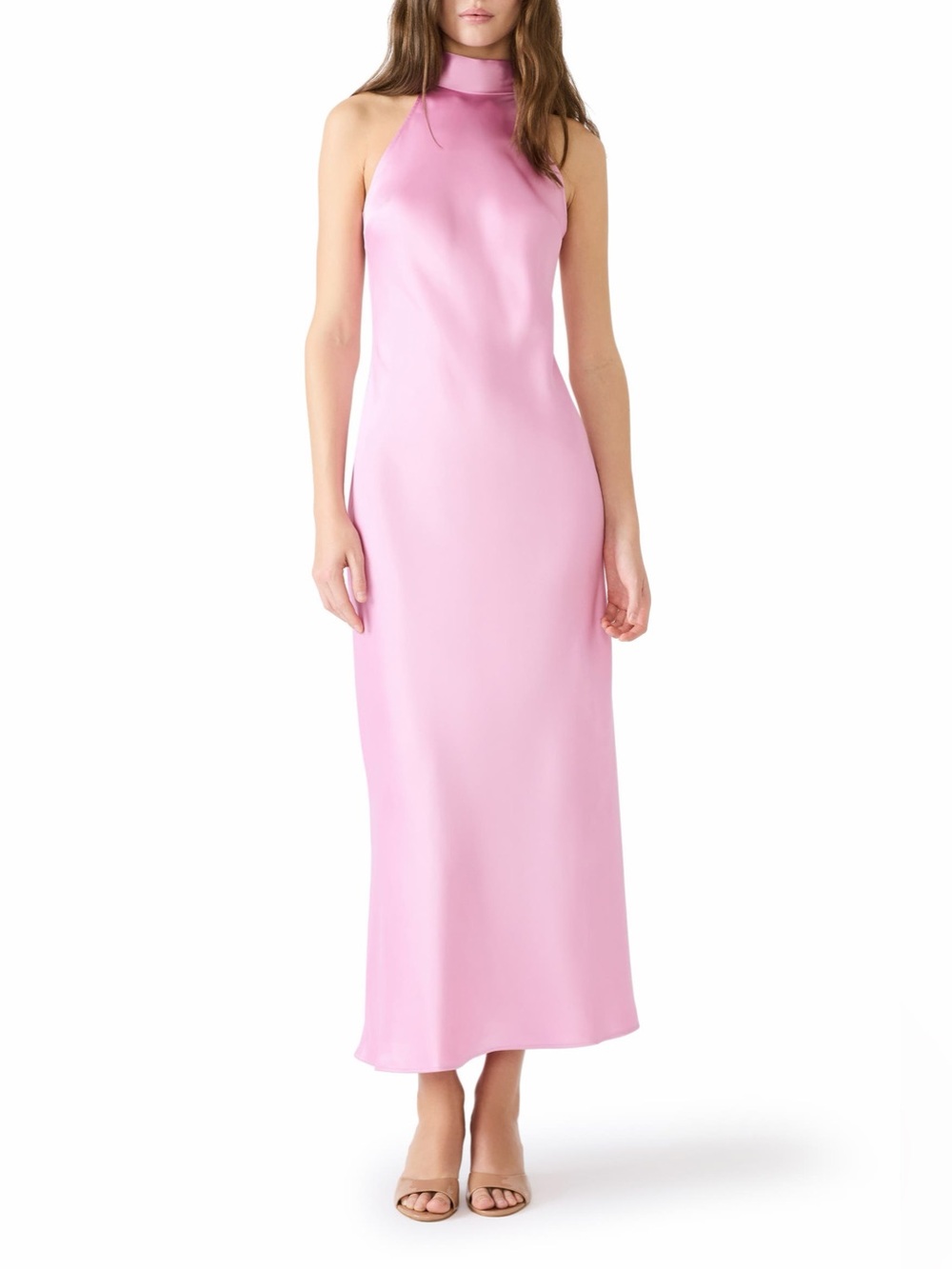 NWT Lara Satin Bias Cut Maxi Dress